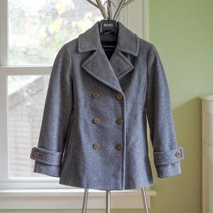 NWOT Lands' End Italian Wool Peacoat Pea Coat 4P